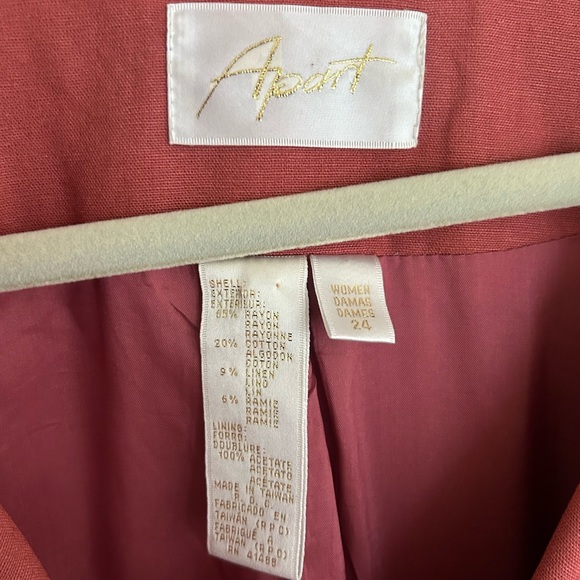 VINTAGE APART Oversized Trench Coat Double Breasted Lagenlook Artsy Whimsy Sz 24 - Picture 2 of 16